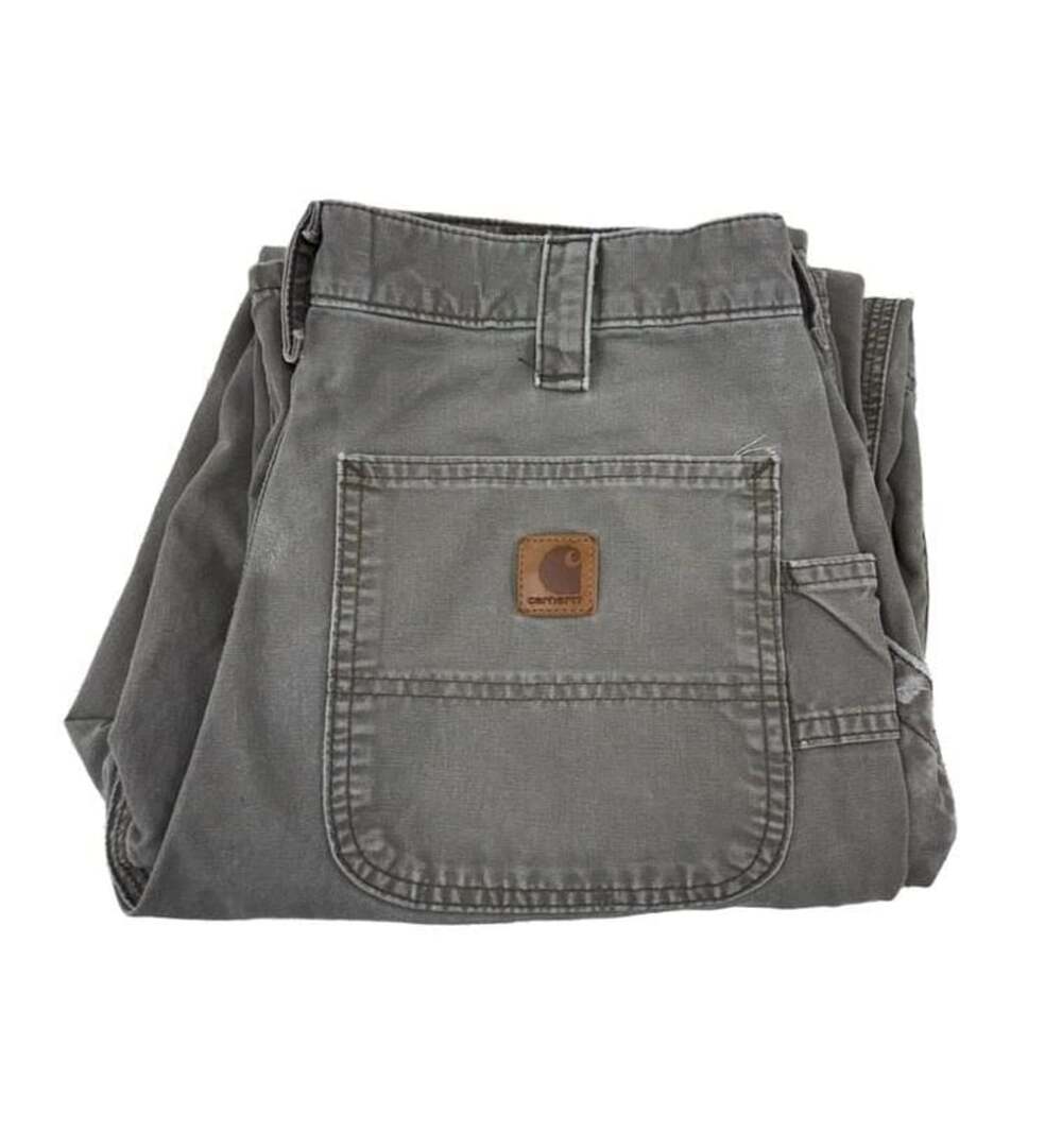 Carhartt Loose Fit Canvas Utility Work Pants 30x30 Gray